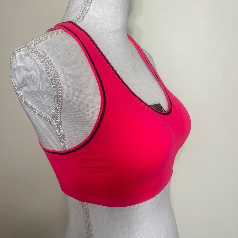 Youmita keyhole Racer Sports Bra, Bright Pink, Free Size Fits Small-Large PADDED